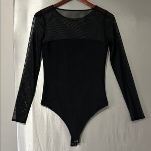 Abercrombie Mesh Long Sleeve Bodysuit
